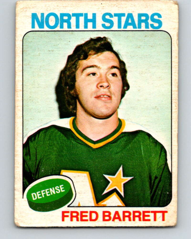 1975-76 O-Pee-Chee #124 Fred Barrett Minnesota North Stars V5714