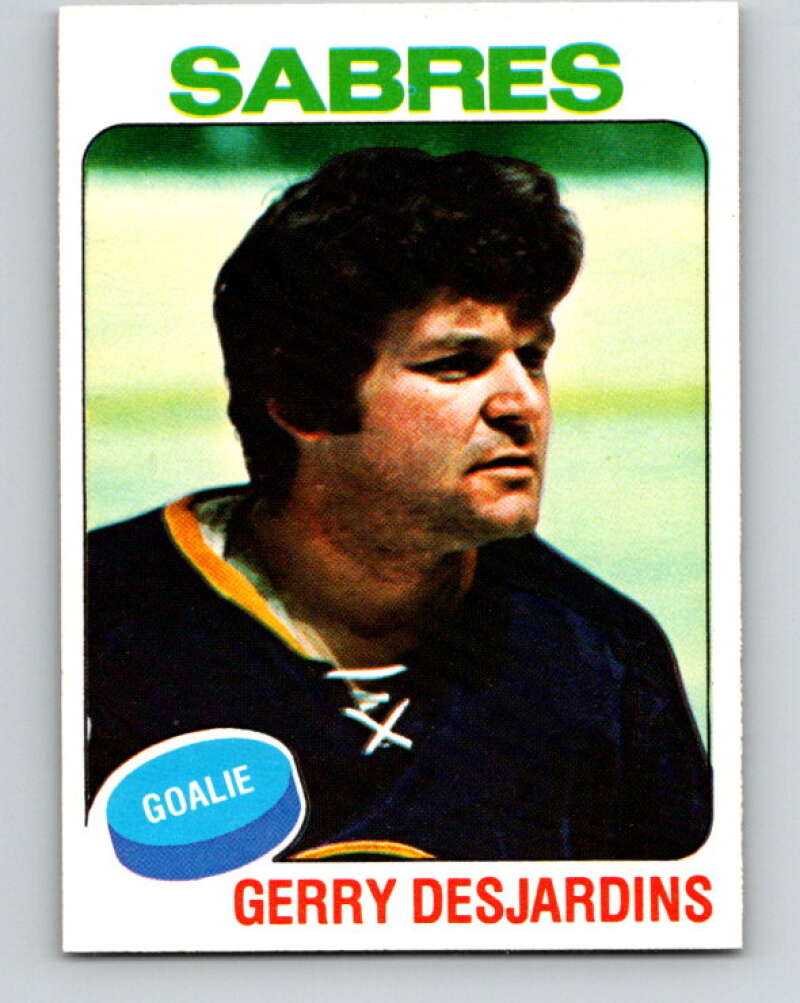 1975-76 O-Pee-Chee #125 Gerry Desjardins Buffalo Sabres V5716