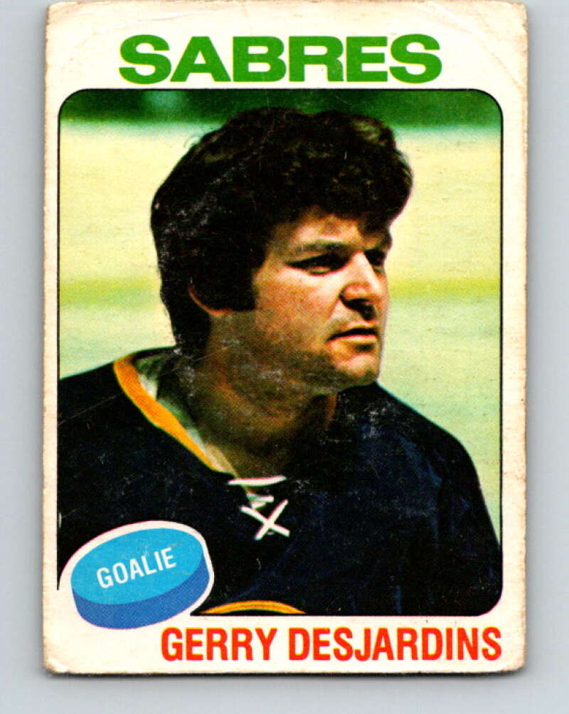 1975-76 O-Pee-Chee #125 Gerry Desjardins Buffalo Sabres V5718