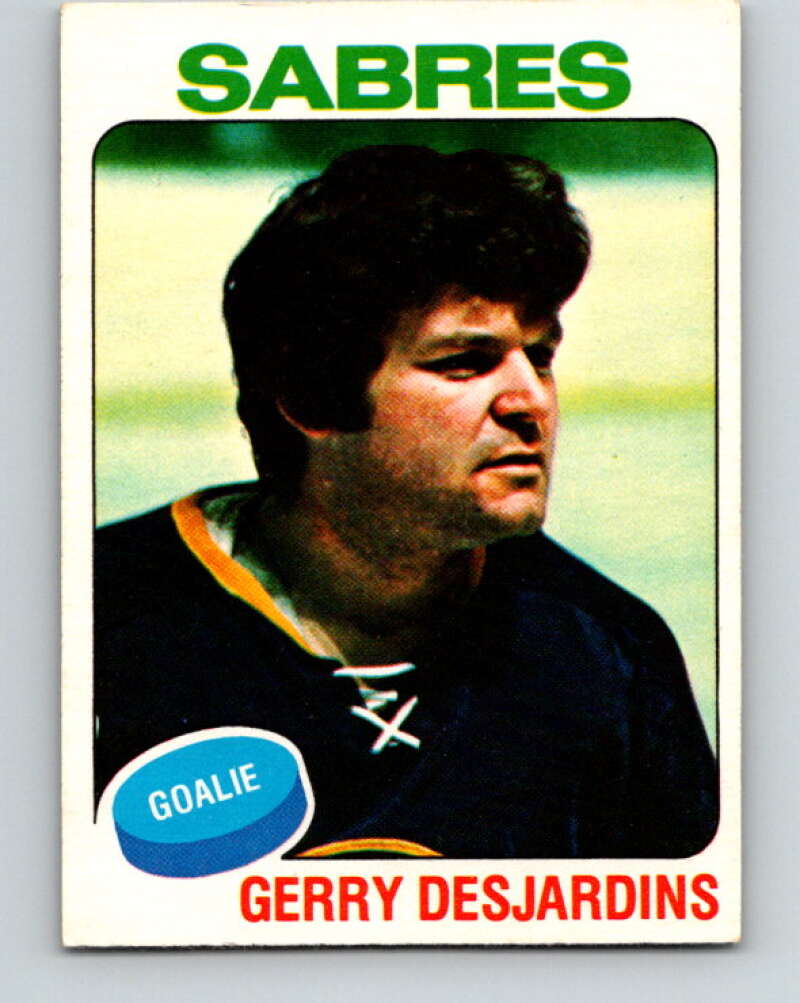 1975-76 O-Pee-Chee #125 Gerry Desjardins Buffalo Sabres V5719