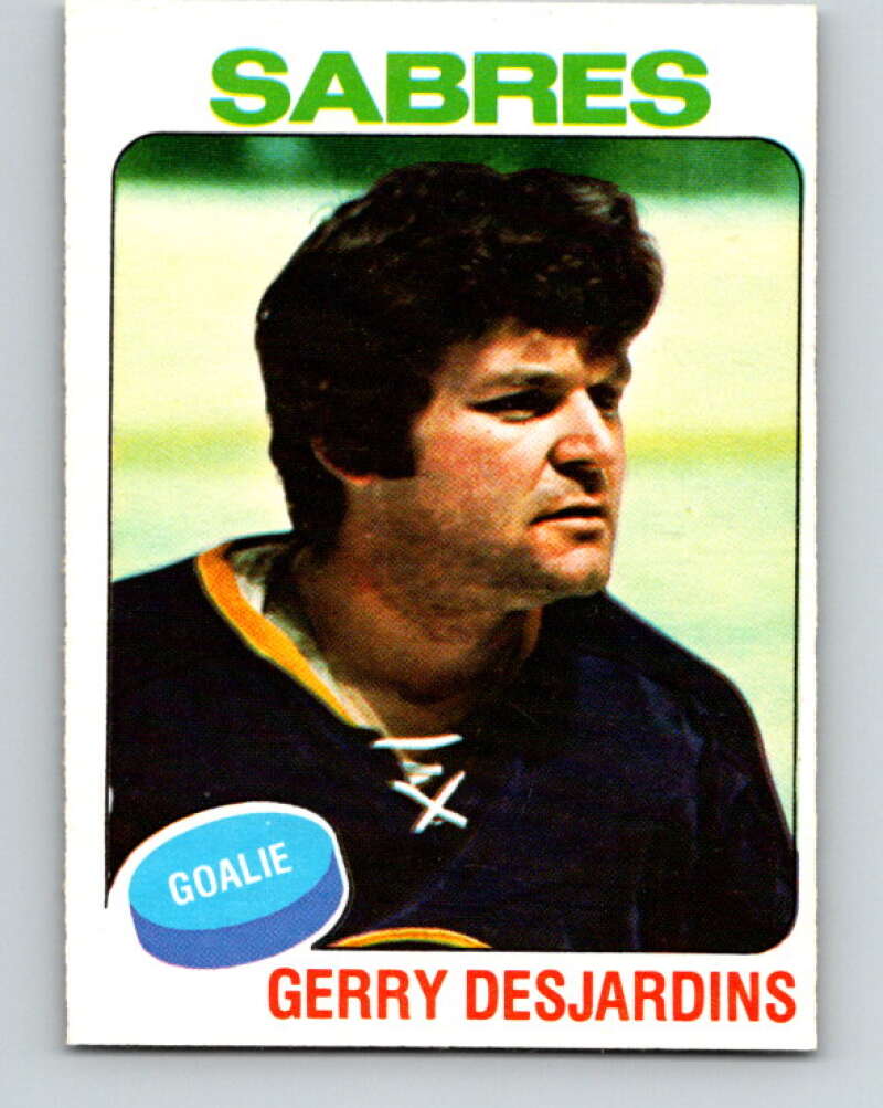1975-76 O-Pee-Chee #125 Gerry Desjardins Buffalo Sabres V5721