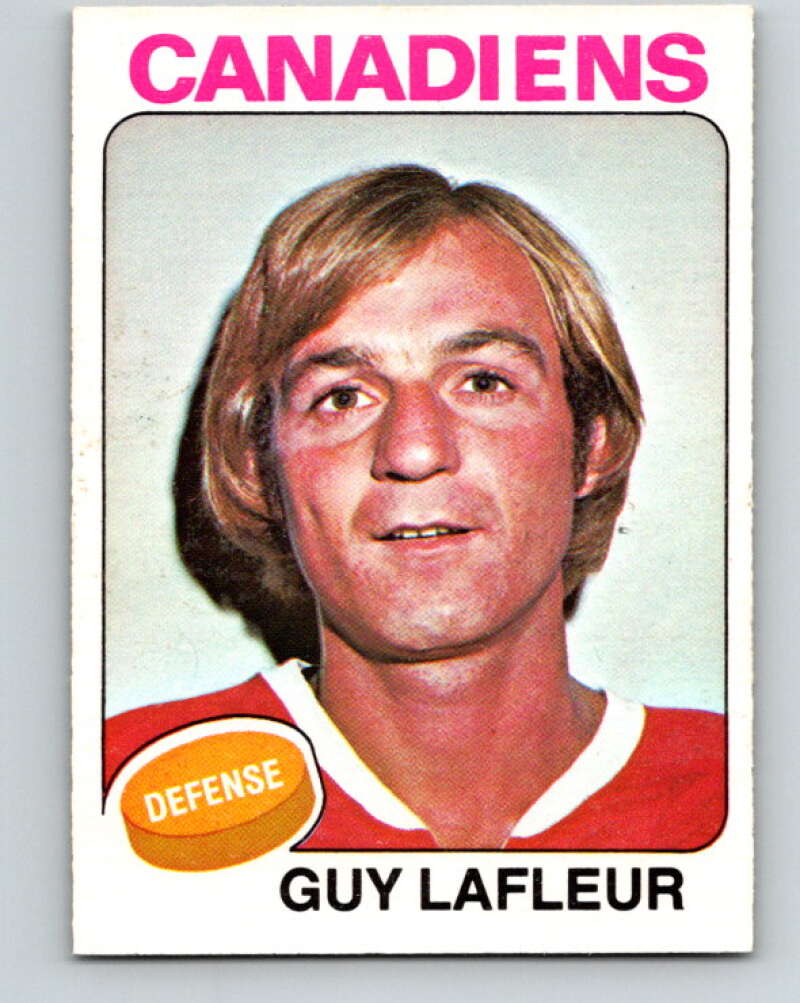 1975-76 O-Pee-Chee #126 Guy Lafleur UER Montreal Canadiens V5723