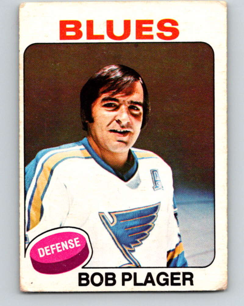 1975-76 O-Pee-Chee #131 Bob Plager St. Louis Blues V5754