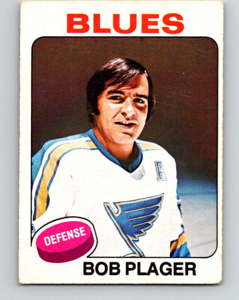 1975-76 O-Pee-Chee #131 Bob Plager St. Louis Blues V5755
