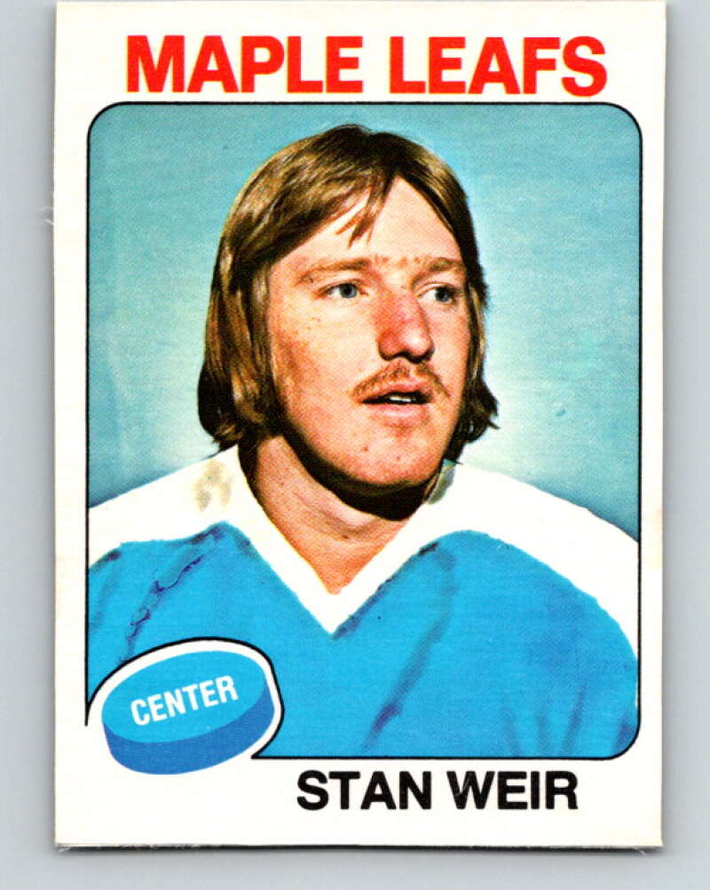 1975-76 O-Pee-Chee #132 Stan Weir Toronto Maple Leafs V5757