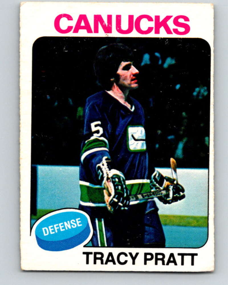 1975-76 O-Pee-Chee #133 Tracy Pratt Vancouver Canucks V5761