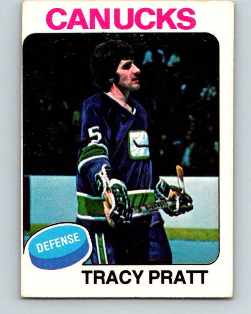 1975-76 O-Pee-Chee #133 Tracy Pratt Vancouver Canucks V5762