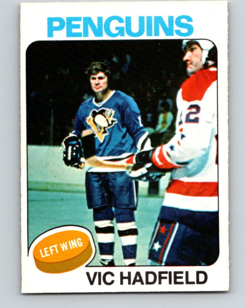 1975-76 O-Pee-Chee #165 Vic Hadfield Pittsburgh Penguins V5904