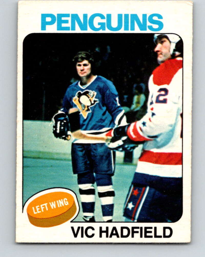 1975-76 O-Pee-Chee #165 Vic Hadfield Pittsburgh Penguins V5906
