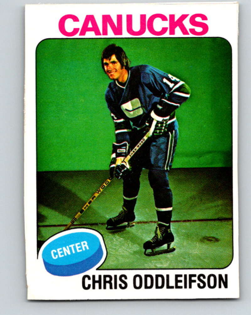 1975-76 O-Pee-Chee #169 Chris Oddleifson Vancouver Canucks V5920