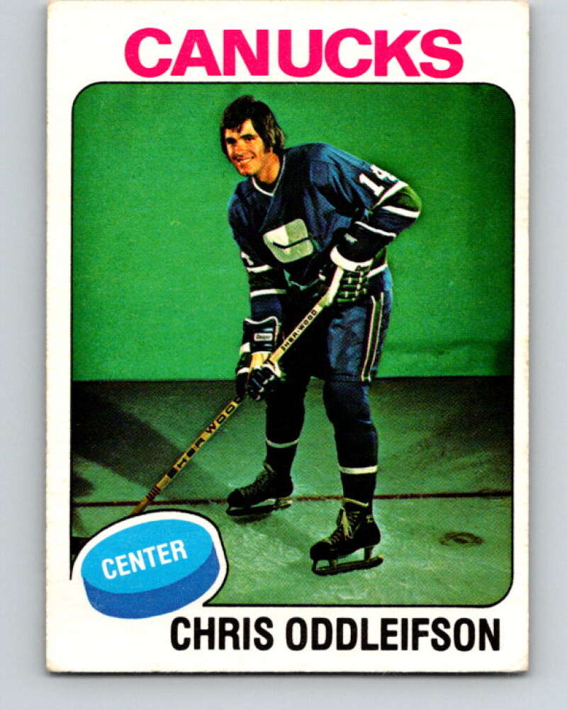 1975-76 O-Pee-Chee #169 Chris Oddleifson Vancouver Canucks V5921