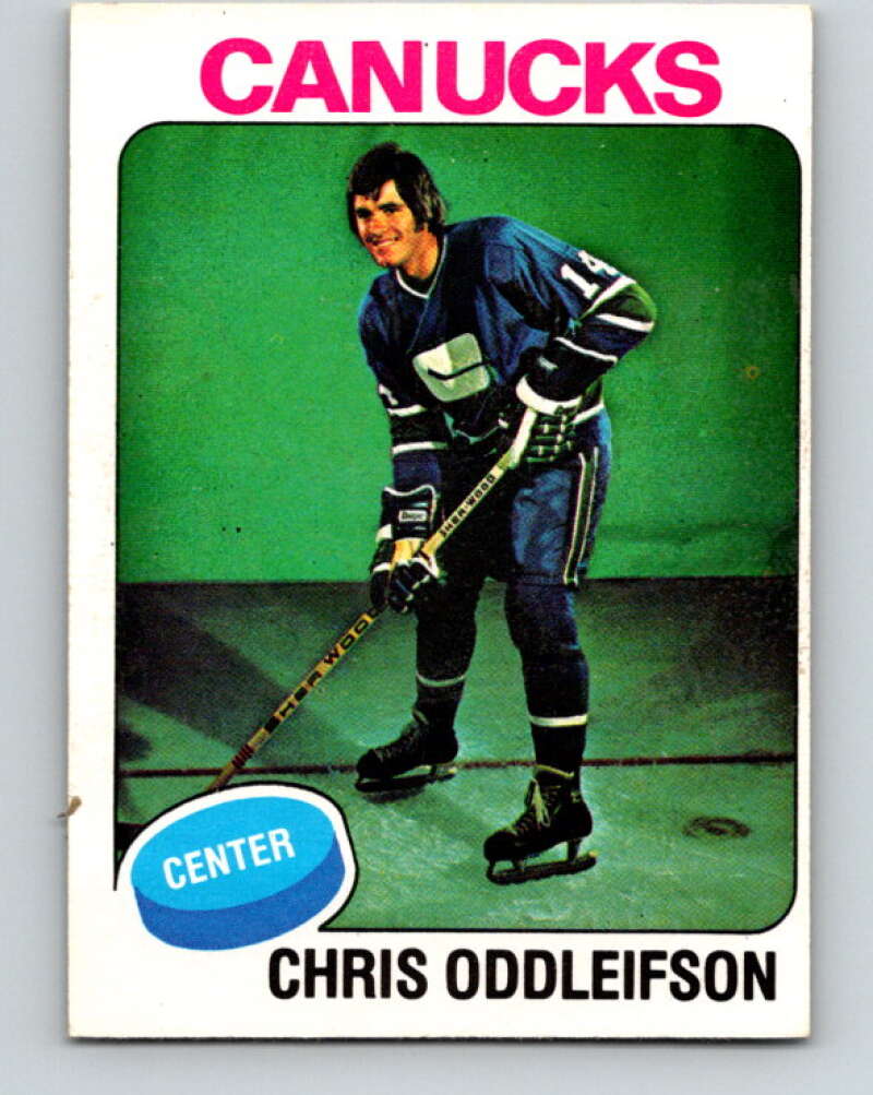 1975-76 O-Pee-Chee #169 Chris Oddleifson Vancouver Canucks V5922