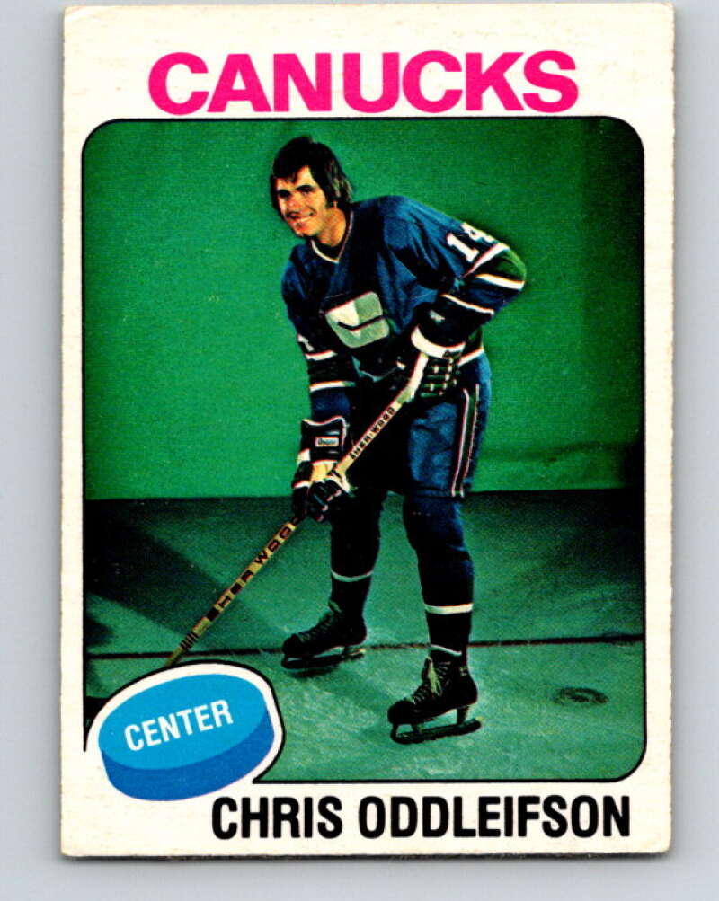 1975-76 O-Pee-Chee #169 Chris Oddleifson Vancouver Canucks V5924