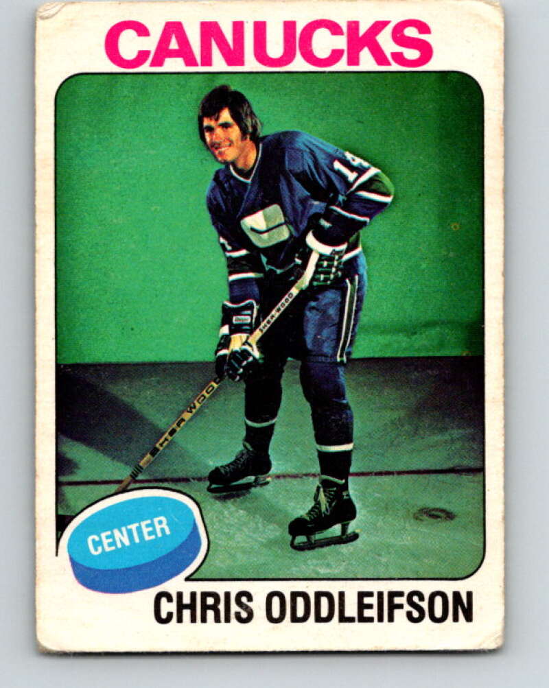 1975-76 O-Pee-Chee #169 Chris Oddleifson Vancouver Canucks V5925
