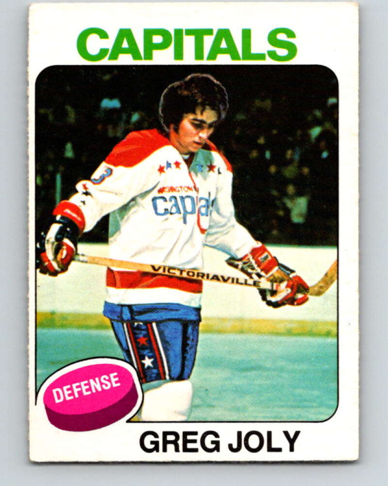 1975-76 O-Pee-Chee #170 Greg Joly Washington Capitals V5928