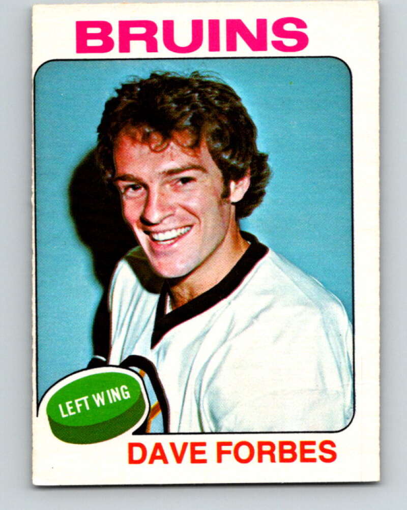 1975-76 O-Pee-Chee #173 Dave Forbes Boston Bruins V5937