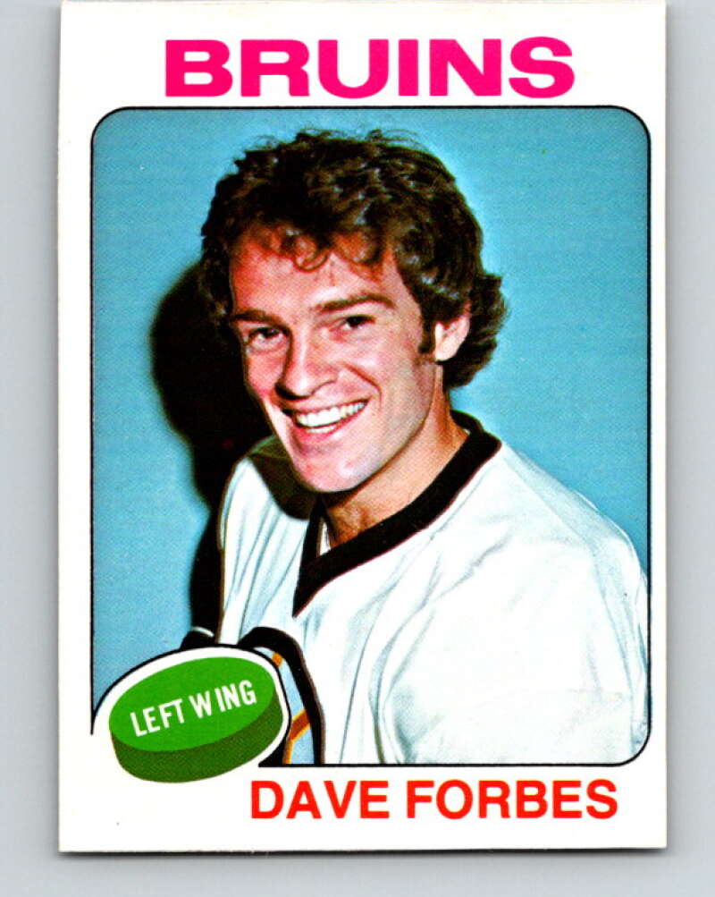 1975-76 O-Pee-Chee #173 Dave Forbes Boston Bruins V5938