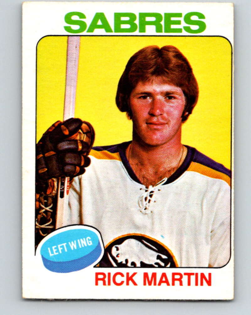 1975-76 O-Pee-Chee #175 Rick Martin Buffalo Sabres V5945