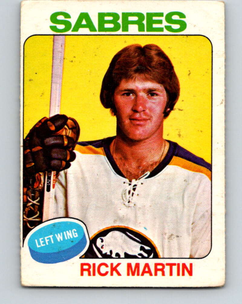 1975-76 O-Pee-Chee #175 Rick Martin Buffalo Sabres V5951