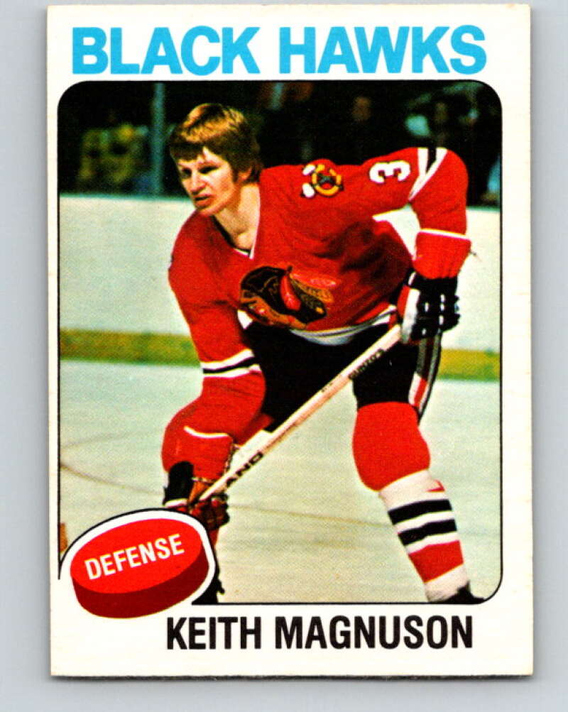 1975-76 O-Pee-Chee #176 Keith Magnuson Chicago Blackhawks V5952