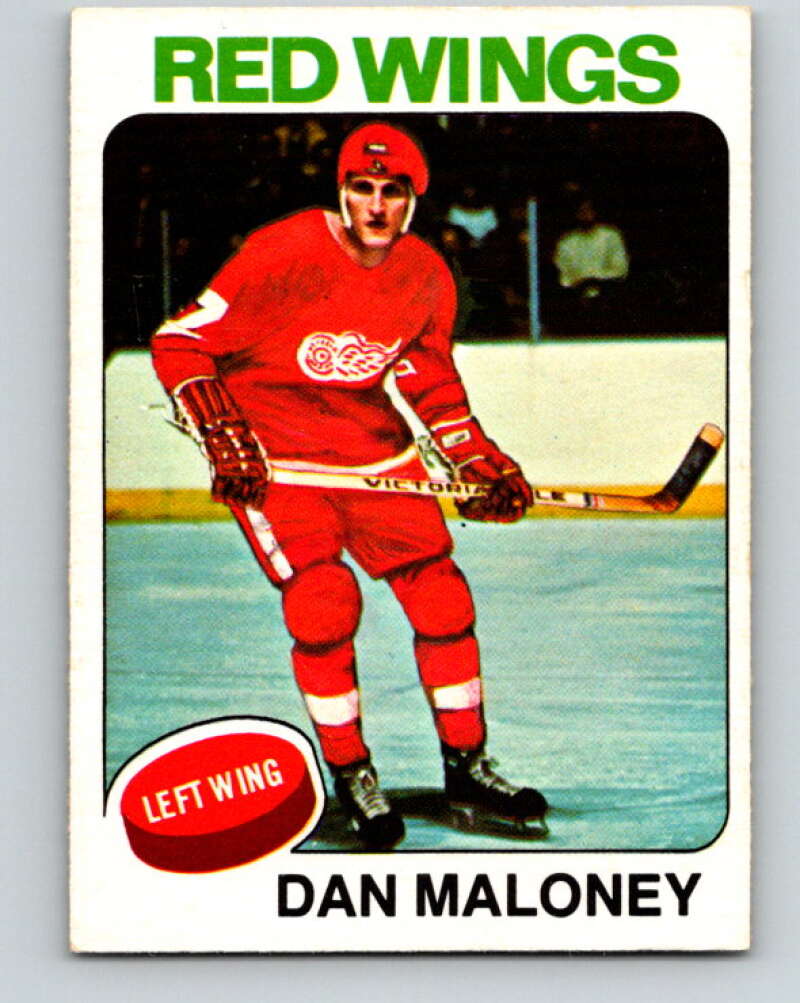 1975-76 O-Pee-Chee #177 Dan Maloney Detroit Red Wings V5954