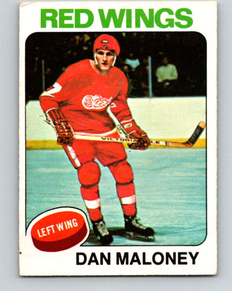 1975-76 O-Pee-Chee #177 Dan Maloney Detroit Red Wings V5955