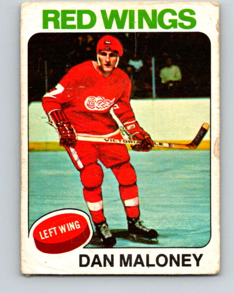 1975-76 O-Pee-Chee #177 Dan Maloney Detroit Red Wings V5957