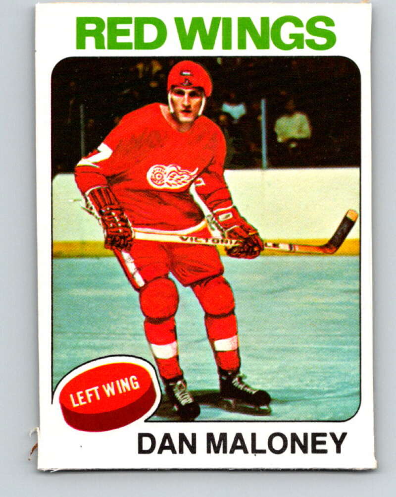 1975-76 O-Pee-Chee #177 Dan Maloney Detroit Red Wings V5958