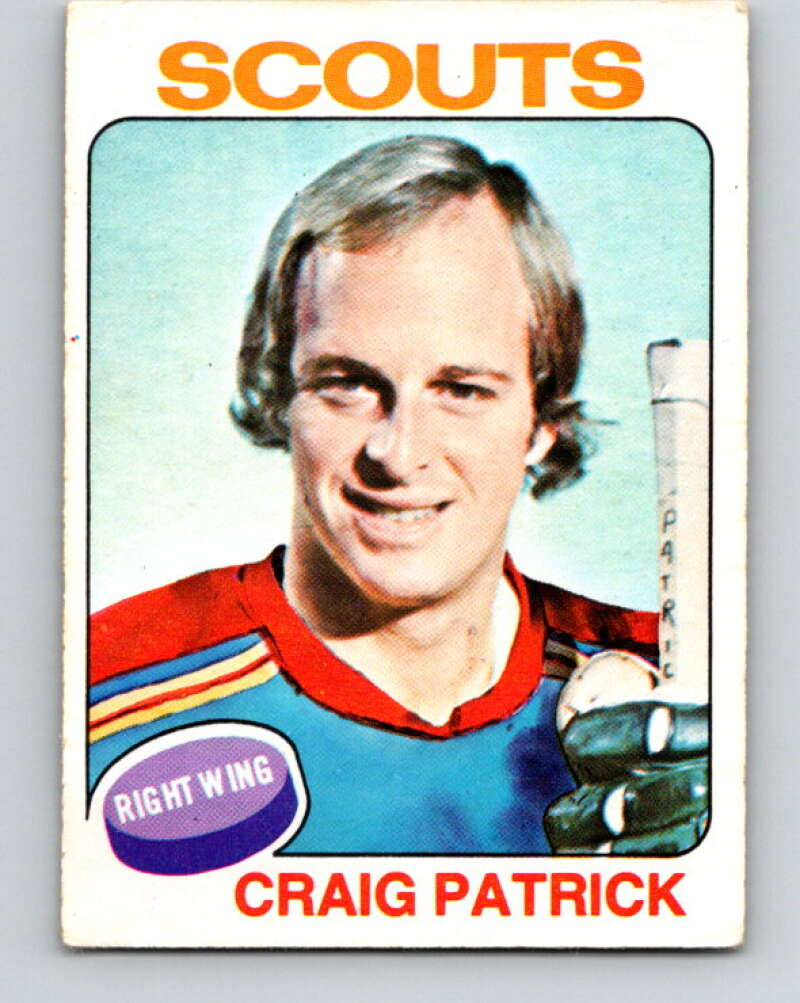 1975-76 O-Pee-Chee #178 Craig Patrick Kansas City Scouts V5960