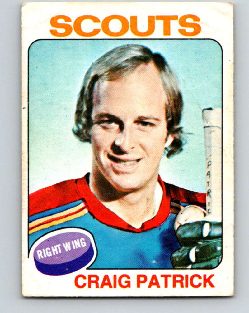 1975-76 O-Pee-Chee #178 Craig Patrick Kansas City Scouts V5961