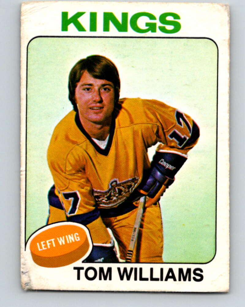 1975-76 O-Pee-Chee #179 Tom Williams Los Angeles Kings V5964