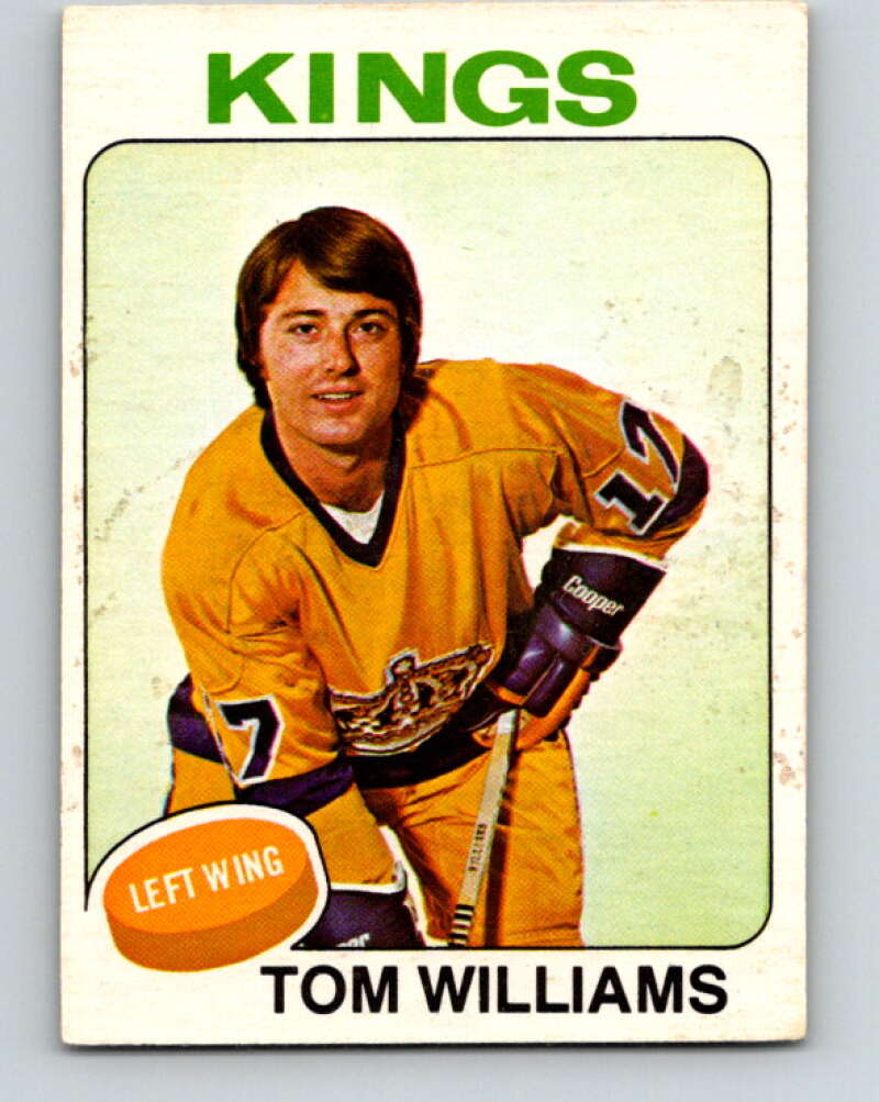 1975-76 O-Pee-Chee #179 Tom Williams Los Angeles Kings V5965