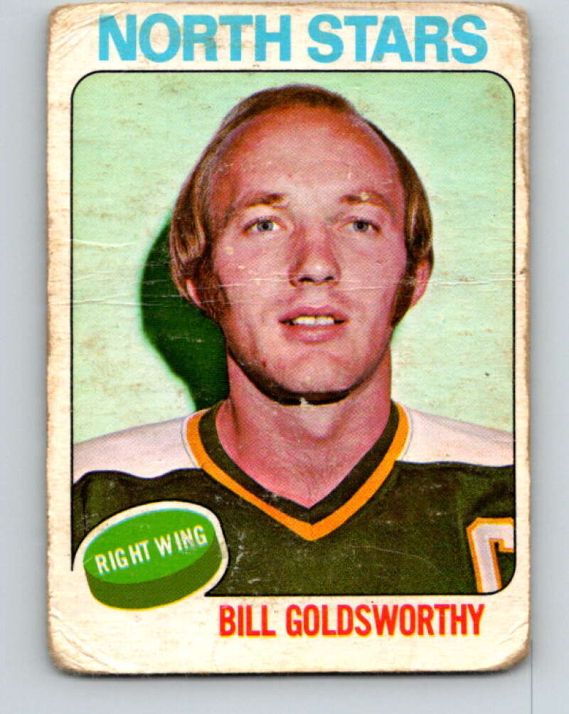 1975-76 O-Pee-Chee #180 Bill Goldsworthy Minnesota North Stars V5971