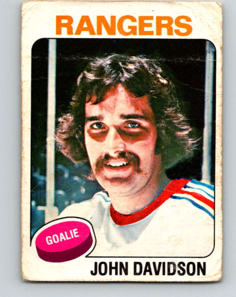 1975-76 O-Pee-Chee #183 John Davidson New York Rangers V5981