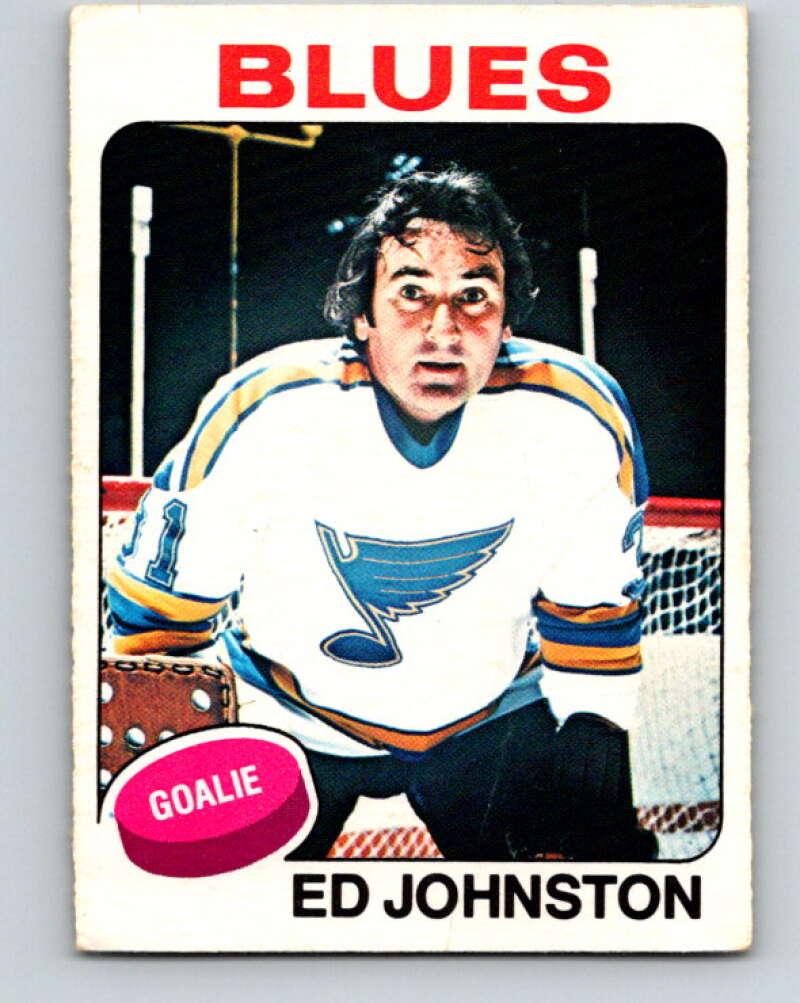 1975-76 O-Pee-Chee #185 Ed Johnston St. Louis Blues V5988
