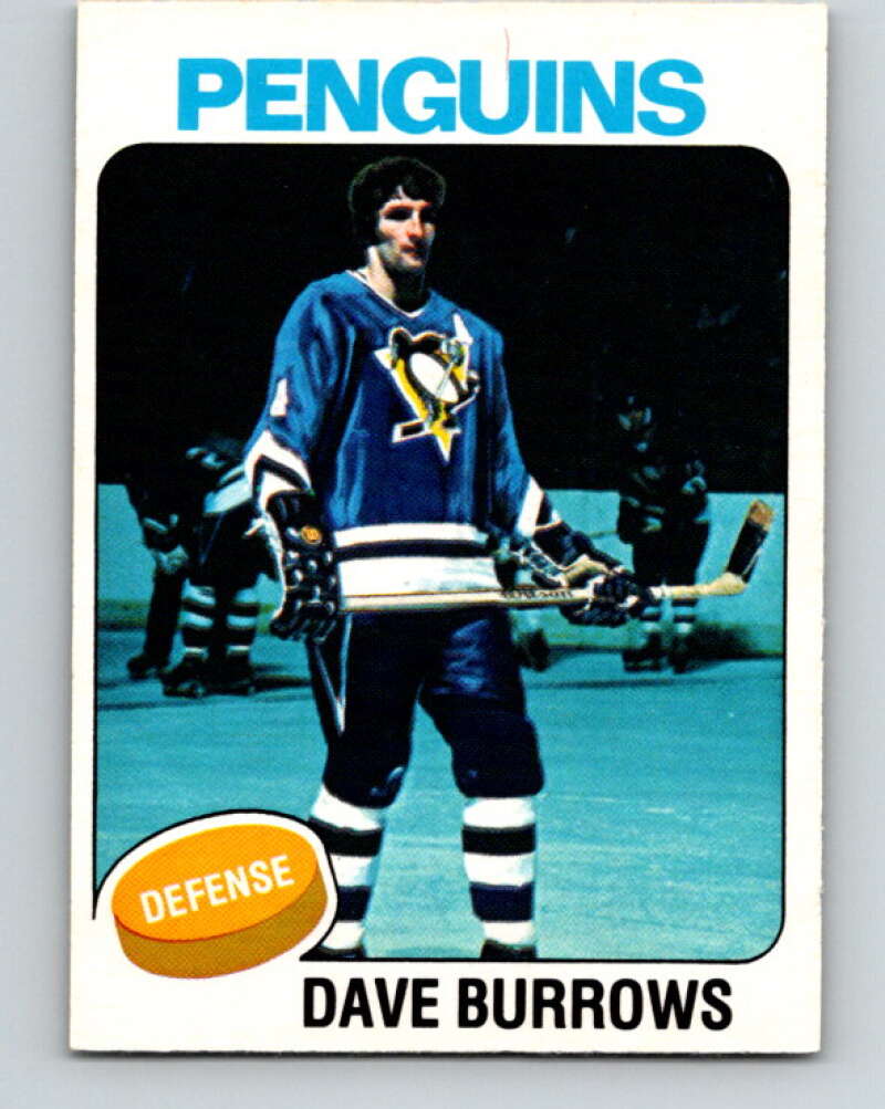 1975-76 O-Pee-Chee #186 Dave Burrows Pittsburgh Penguins V5990