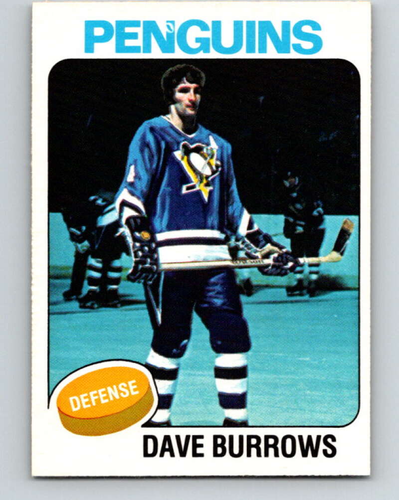 1975-76 O-Pee-Chee #186 Dave Burrows Pittsburgh Penguins V5992