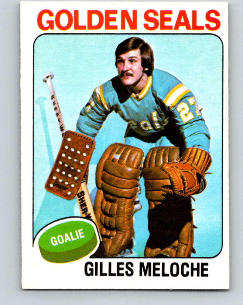 1975-76 O-Pee-Chee #190 Gilles Meloche California Golden Seals V6002