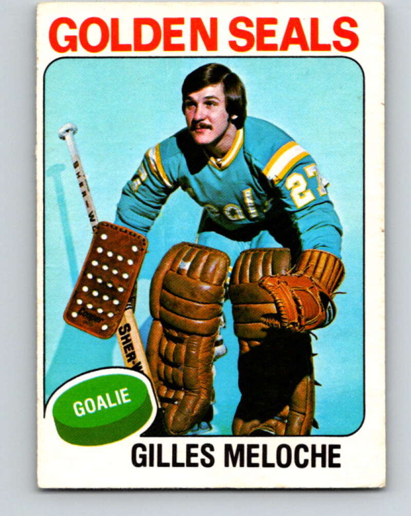 1975-76 O-Pee-Chee #190 Gilles Meloche California Golden Seals V6003