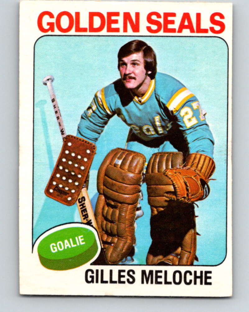 1975-76 O-Pee-Chee #190 Gilles Meloche California Golden Seals V6004