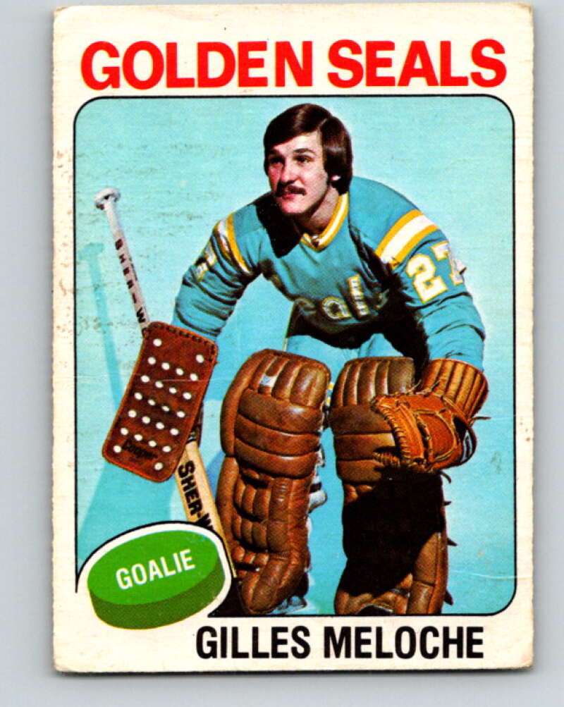 1975-76 O-Pee-Chee #190 Gilles Meloche California Golden Seals V6005