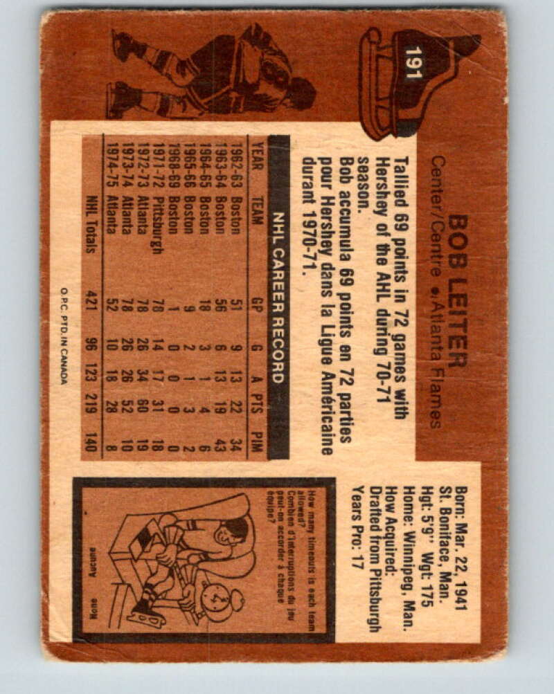 1975-76 O-Pee-Chee #190 Gilles Meloche California Golden Seals V6006