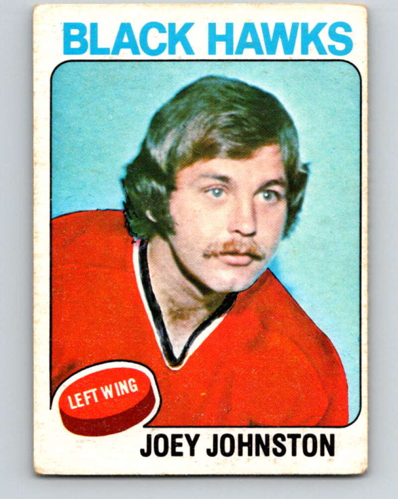 1975-76 O-Pee-Chee #193 Joey Johnston Chicago Blackhawks V6014