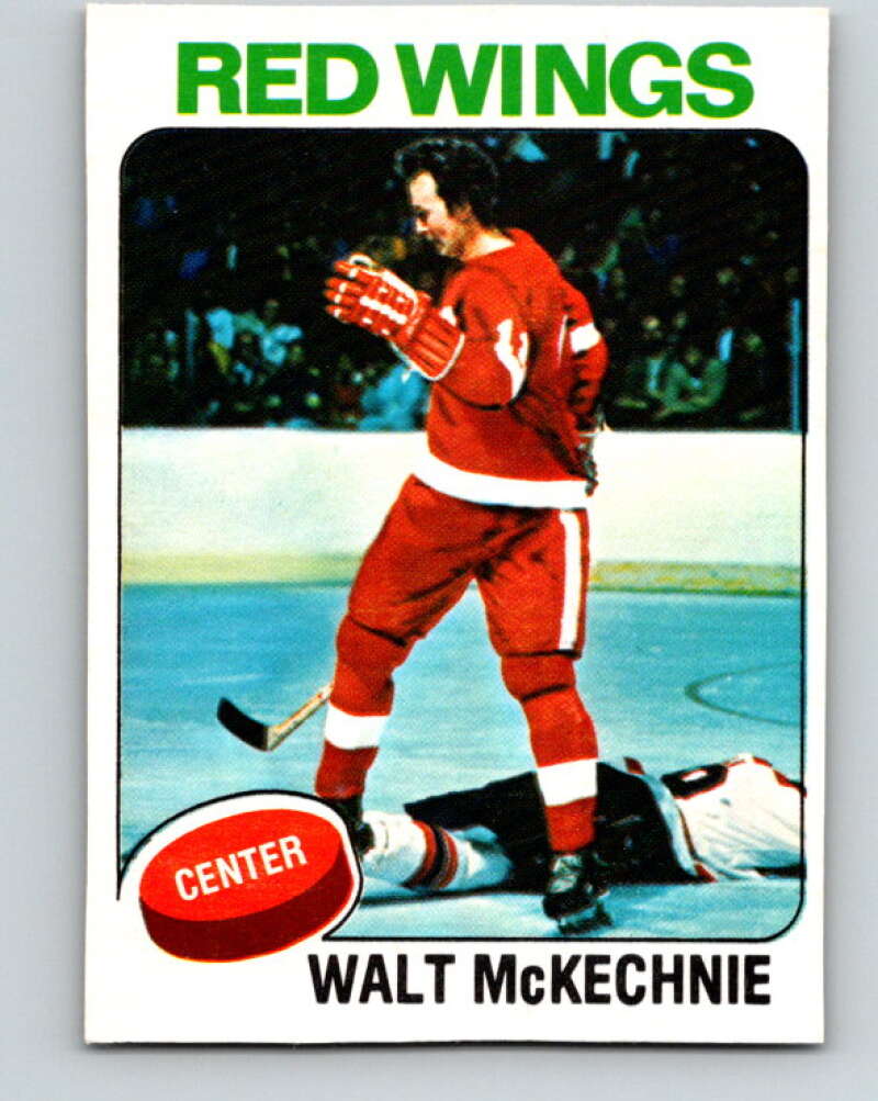 1975-76 O-Pee-Chee #194 Walt McKechnie Detroit Red Wings V6018