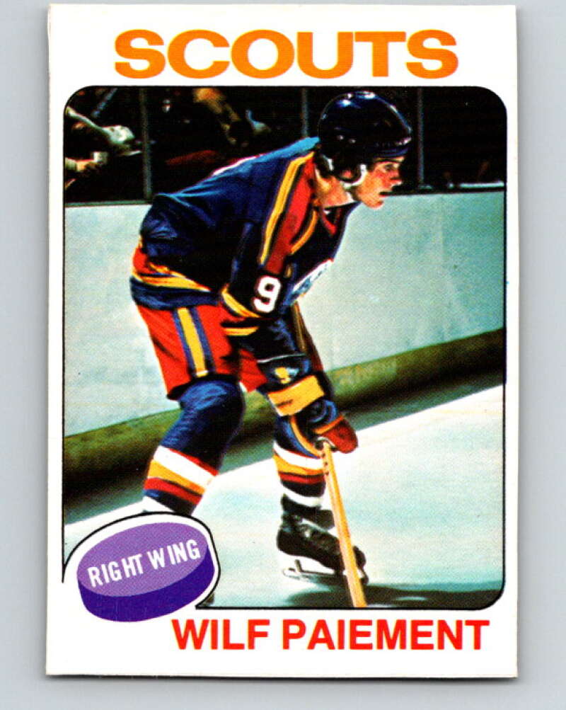 1975-76 O-Pee-Chee #195 Wilf Paiement Kansas City Scouts V6021