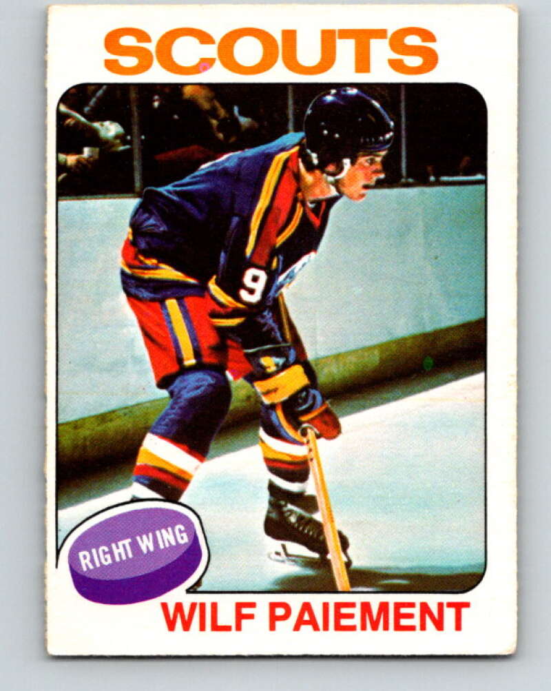 1975-76 O-Pee-Chee #195 Wilf Paiement Kansas City Scouts V6022