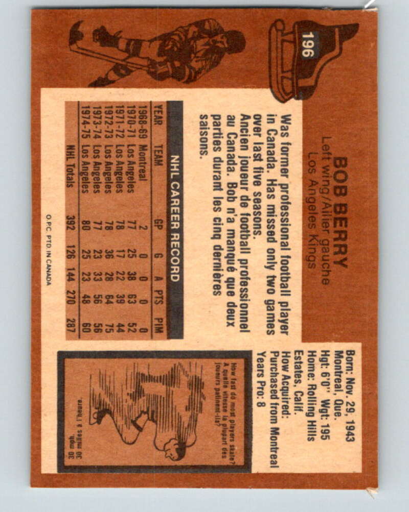 1975-76 O-Pee-Chee #195 Wilf Paiement Kansas City Scouts V6025