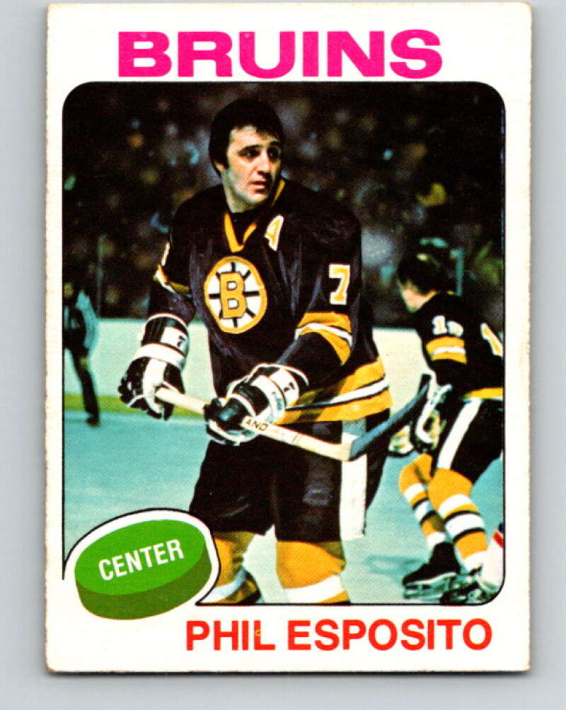 1975-76 O-Pee-Chee #200 Phil Esposito Boston Bruins V6037