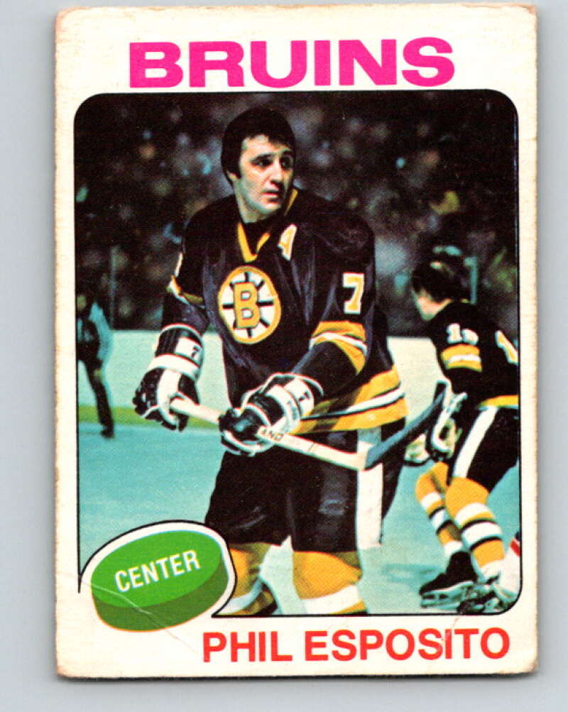 1975-76 O-Pee-Chee #200 Phil Esposito Boston Bruins V6040