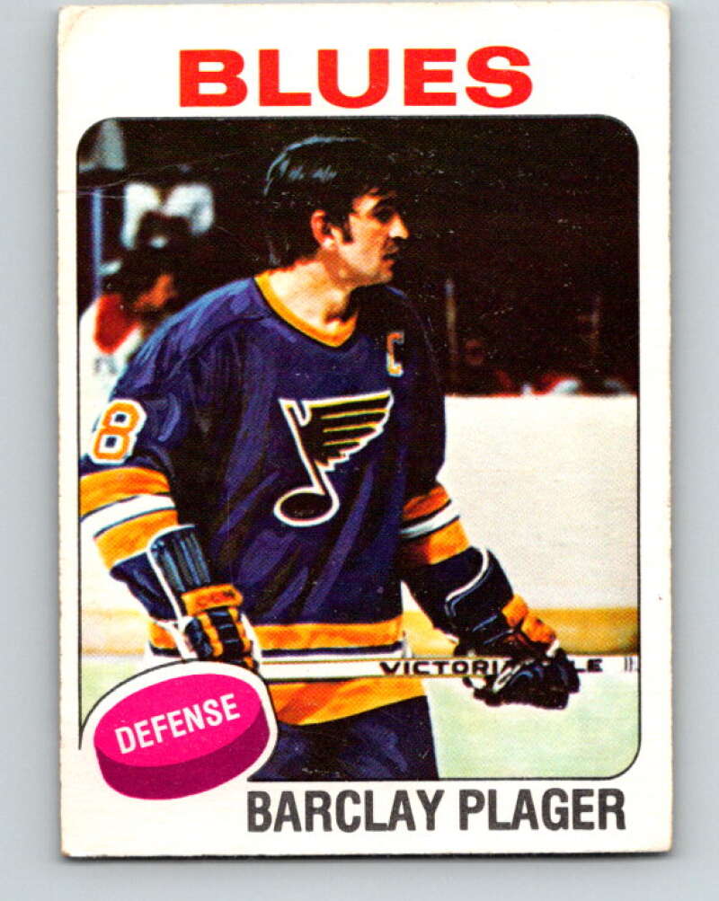 1975-76 O-Pee-Chee #205 Barclay Plager St. Louis Blues V6062